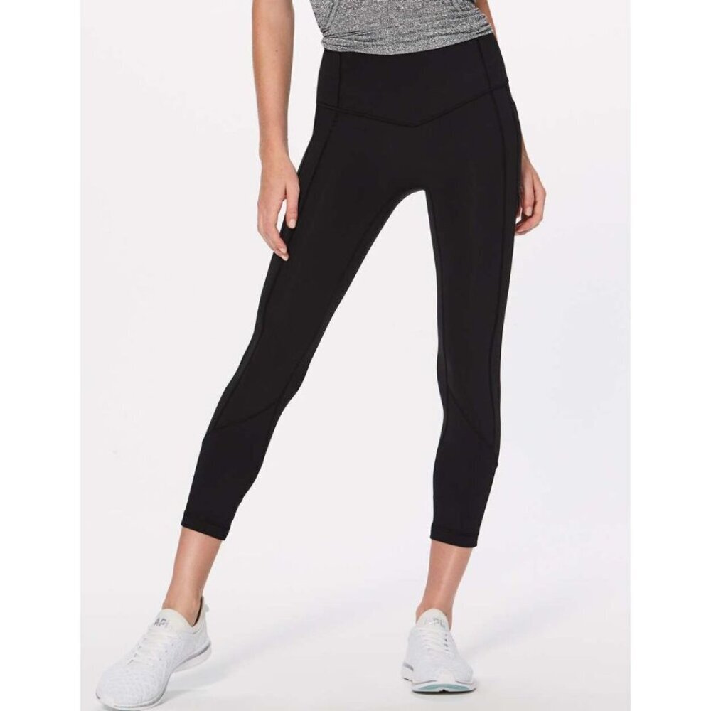 Lululemon All The Right Places Crop II *23" Black Size 8 No Front Seam